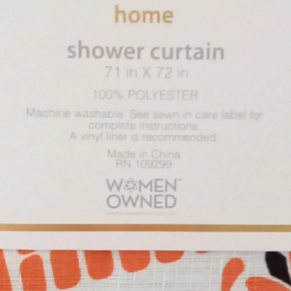Halloween Shower Curtain New
